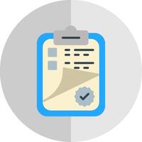 Clipboard Flat Scale Icon Design vector