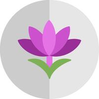 Saffron Flat Scale Icon Design vector