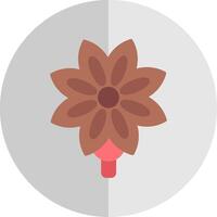 Anise Flat Scale Icon Design vector