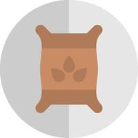 Seed Bag Flat Scale Icon Design vector
