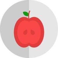 manzana plano escala icono diseño vector