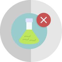 No Chemical Flat Scale Icon Design vector