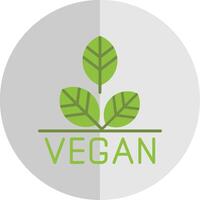 vegano plano escala icono diseño vector