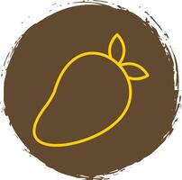 Mango Line Gradient Icon Design vector