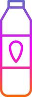 Milk Bottle Line Gradient Icon Design vector
