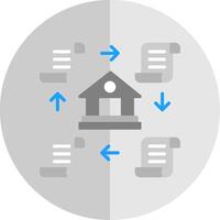 Distributed Ledger Flat Scale Icon Design vector