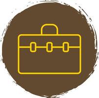 Suitcase Line Gradient Icon Design vector