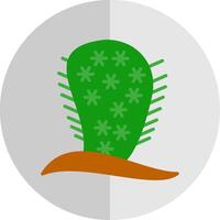 Cactus Flat Scale Icon Design vector