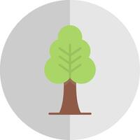 árbol plano escala icono diseño vector