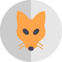 Fox Flat Scale Icon Design vector