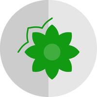 flor plano escala icono diseño vector