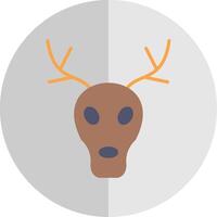 Stag Flat Scale Icon Design vector