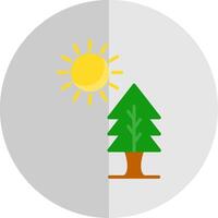 Sun Flat Scale Icon Design vector