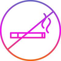 No Smoking Line Gradient Icon Design vector