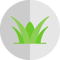 Grass Flat Scale Icon Design vector