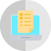 OnLine Circle Multi Circle Testing Flat Scale Icon Design vector