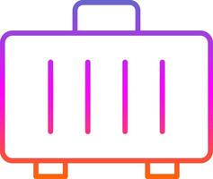 Suitcase Line Gradient Icon Design vector