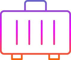 Suitcase Line Gradient Icon Design vector