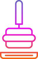 Tamper Line Gradient Icon Design vector