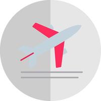 Take Off Flat Scale Icon Design vector