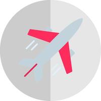 Plane Flat Scale Icon Design vector