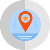 Map Marker Flat Scale Icon Design vector