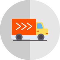 Delivery Truck Flat Scale Icon Design vector