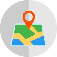 Map Flat Scale Icon Design vector