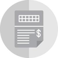 Invoice Flat Scale Icon Design vector