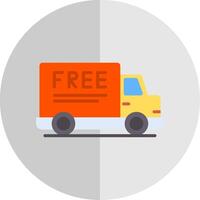 Free Delivery Flat Scale Icon Design vector