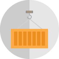 Container Flat Scale Icon Design vector