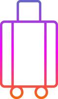 Luggage Line Gradient Icon Design vector