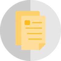Document Flat Scale Icon Design vector