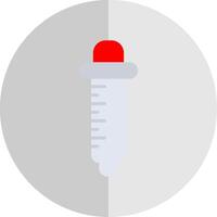 Pipette Flat Scale Icon Design vector