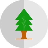 Tree Flat Scale Icon Design vector