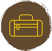 Duffle Bag Line Gradient Icon Design vector