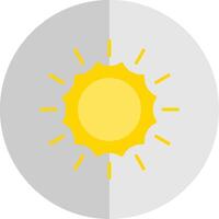 Sun Flat Scale Icon Design vector