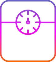 Weight Scale Line Gradient Icon Design vector
