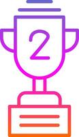 Trophy Line Gradient Icon Design vector