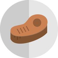 Steak Flat Scale Icon Design vector