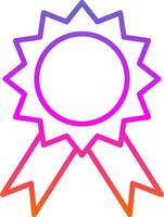 Badge Line Gradient Icon Design vector