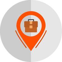 Business Location Flat Scale Icon Design vector