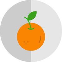 naranja plano escala icono diseño vector