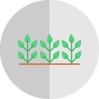 Precision Farming Flat Scale Icon Design vector