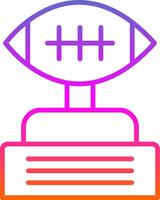 Football Line Gradient Icon Design vector