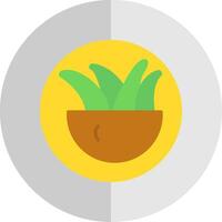 Air Planting Flat Scale Icon Design vector