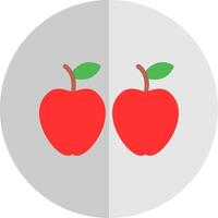 manzana plano escala icono diseño vector