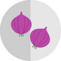 Onion Flat Scale Icon Design vector