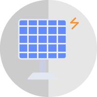 Solar Energy Flat Scale Icon Design vector