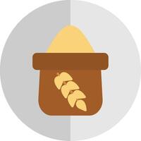 Flour Flat Scale Icon Design vector